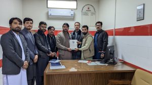 Regional Blood Center, Swat, to strengthen academic–industrial collaboration.
