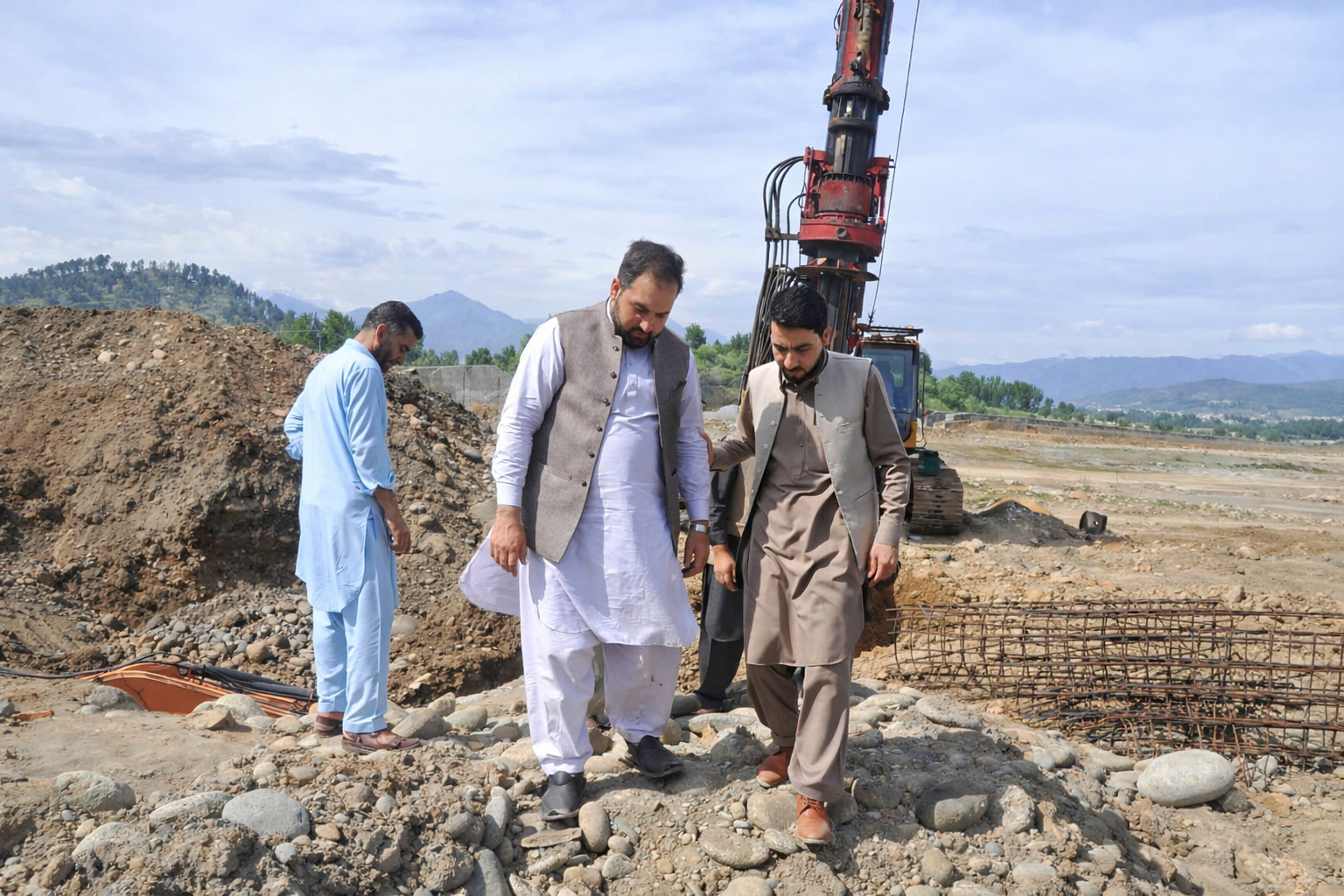 Additional Registrar Dr. Khalid Khan Inspects Ongoing Construction at UVAS Swat