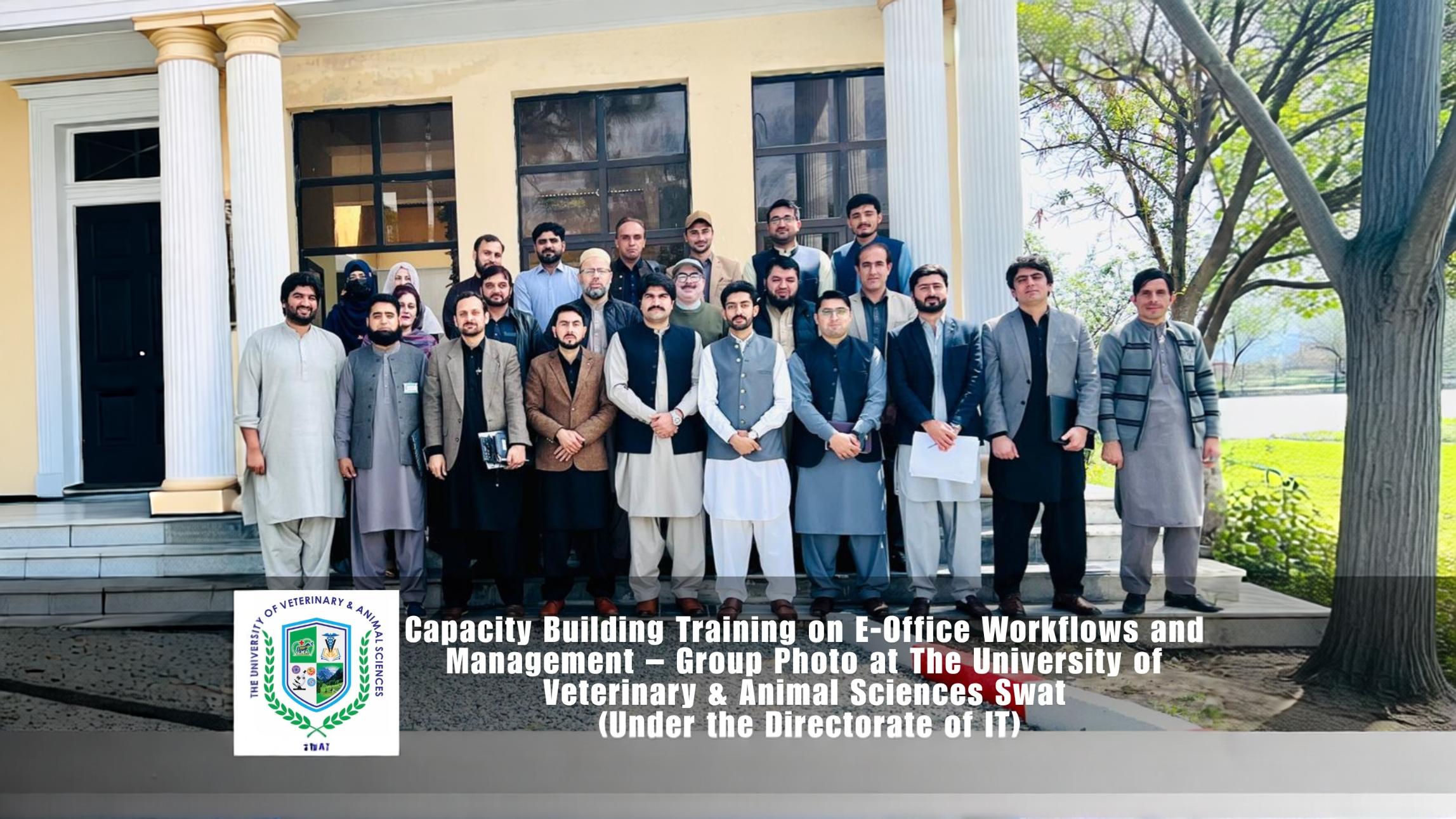 Two-Day E-Office Training Program Launched at University of Veterinary and Animal Sciences, Swat