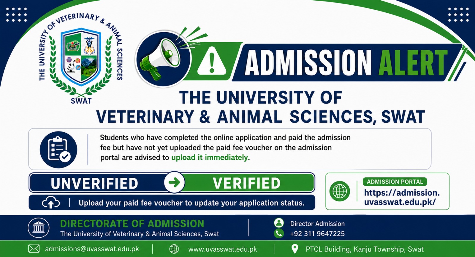 Admission Alert: Upload Your Paid Fee Voucher to Complete Admission Verification