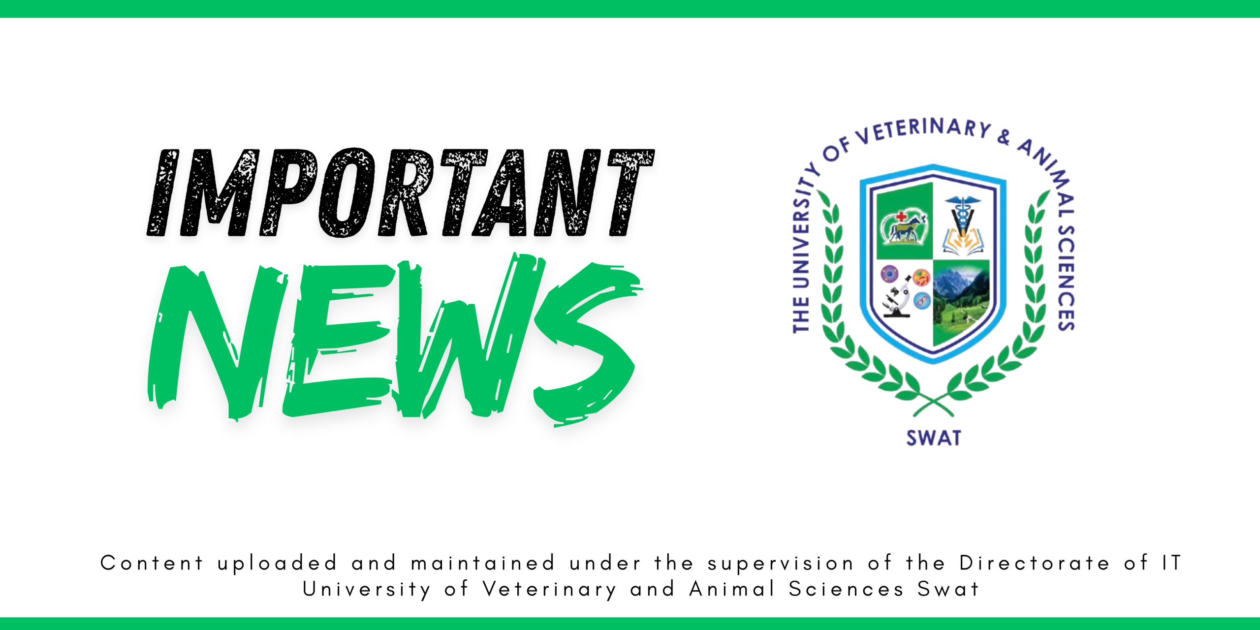 Official Notice: University Reopening After Summer Vacation โ UVAS Swat