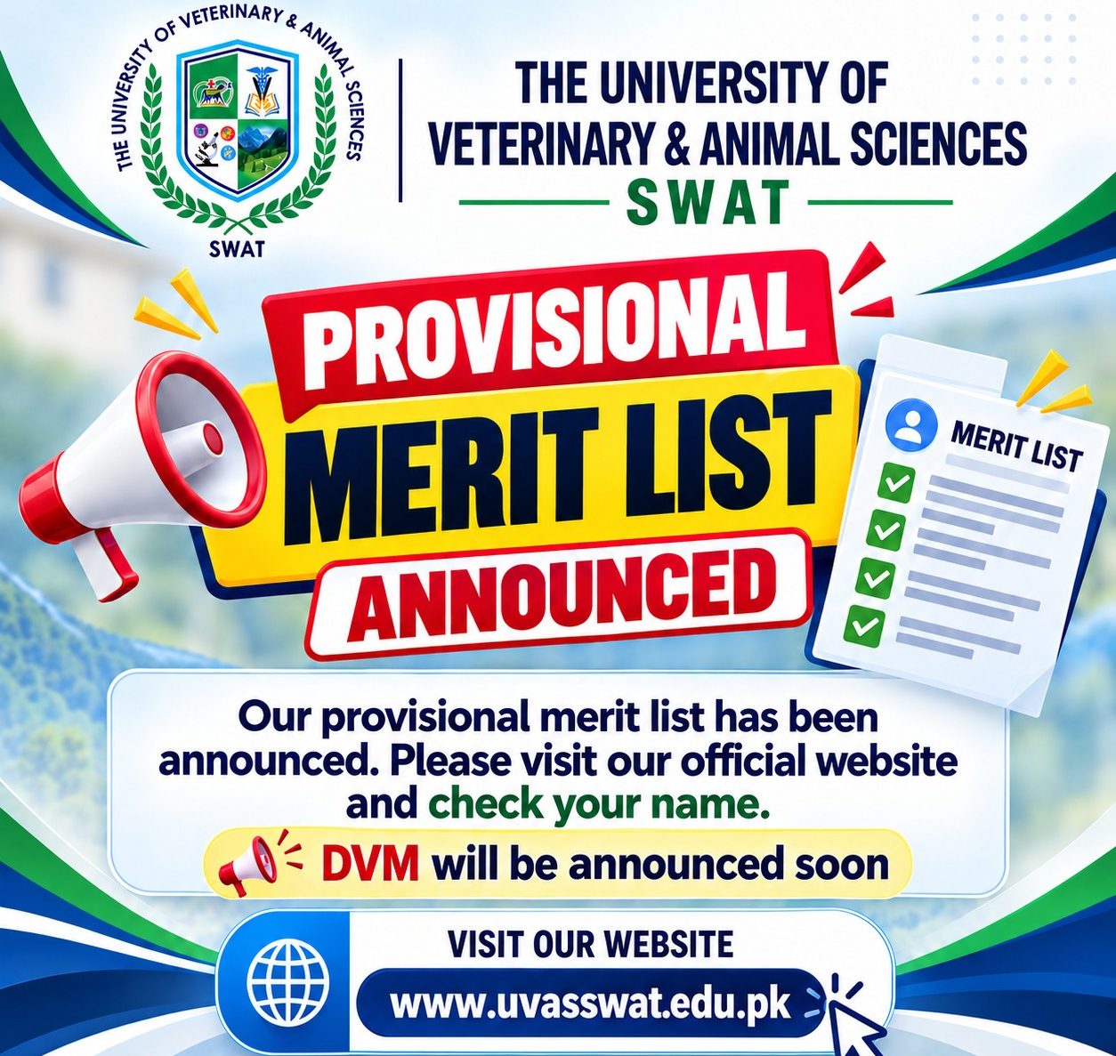 PROVISIONAL MERIT LIST HAS BEEN ANNOUNCED!